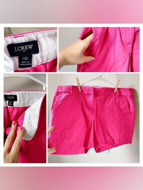 NWT Hot! J Crew Barbie pink pocket mini shorts
